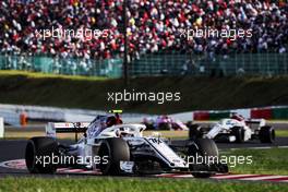 Charles Leclerc (MON) Sauber F1 Team C37. 07.10.2018. Formula 1 World Championship, Rd 17, Japanese Grand Prix, Suzuka, Japan, Race Day.
