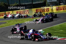 Pierre Gasly (FRA) Scuderia Toro Rosso STR13. 07.10.2018. Formula 1 World Championship, Rd 17, Japanese Grand Prix, Suzuka, Japan, Race Day.