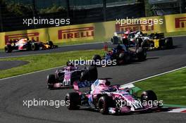 Sergio Perez (MEX) Racing Point Force India F1 VJM11. 07.10.2018. Formula 1 World Championship, Rd 17, Japanese Grand Prix, Suzuka, Japan, Race Day.