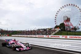 Esteban Ocon (FRA) Racing Point Force India F1 VJM11. 06.10.2018. Formula 1 World Championship, Rd 17, Japanese Grand Prix, Suzuka, Japan, Qualifying Day.