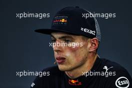 Max Verstappen (NLD) Red Bull Racing in the post qualifying FIA Press Conference. 06.10.2018. Formula 1 World Championship, Rd 17, Japanese Grand Prix, Suzuka, Japan, Qualifying Day.