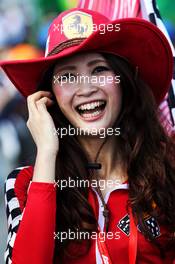 Ferrari fan. 07.10.2018. Formula 1 World Championship, Rd 17, Japanese Grand Prix, Suzuka, Japan, Race Day.