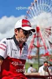 Charles Leclerc (MON) Sauber F1 Team on the drivers parade. 07.10.2018. Formula 1 World Championship, Rd 17, Japanese Grand Prix, Suzuka, Japan, Race Day.
