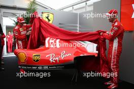 Kimi Raikkonen (FIN) Ferrari SF71H and Sebastian Vettel (GER) Ferrari SF71H. Ferrari and Phillip Morris launch Mission Minnow and a new logo. 04.10.2018. Formula 1 World Championship, Rd 17, Japanese Grand Prix, Suzuka, Japan, Preparation Day.