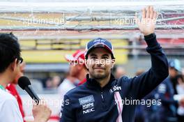 Sergio Perez (MEX) Racing Point Force India F1 Team. 04.10.2018. Formula 1 World Championship, Rd 17, Japanese Grand Prix, Suzuka, Japan, Preparation Day.