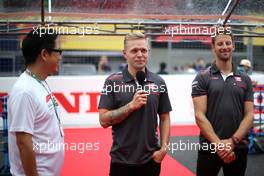Kevin Magnussen (DEN) Haas F1 Team and Romain Grosjean (FRA) Haas F1 Team  04.10.2018. Formula 1 World Championship, Rd 17, Japanese Grand Prix, Suzuka, Japan, Preparation Day.