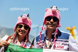 Sergio Perez (MEX) Sahara Force India F1 fans. 25.05.2018. Formula 1 World Championship, Rd 6, Monaco Grand Prix, Monte Carlo, Monaco, Friday.