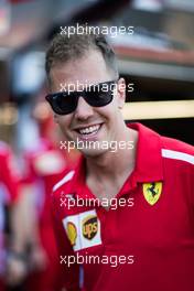 Sebastian Vettel (GER) Ferrari. 25.05.2018. Formula 1 World Championship, Rd 6, Monaco Grand Prix, Monte Carlo, Monaco, Friday.