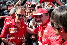 Sebastian Vettel (GER) Ferrari signs autographs for the fans. 25.05.2018. Formula 1 World Championship, Rd 6, Monaco Grand Prix, Monte Carlo, Monaco, Friday.