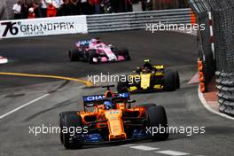 Fernando Alonso (ESP) McLaren MCL33. 27.05.2018. Formula 1 World Championship, Rd 6, Monaco Grand Prix, Monte Carlo, Monaco, Race Day.