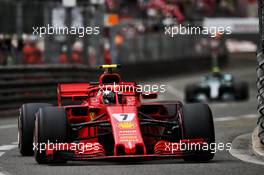 Kimi Raikkonen (FIN) Ferrari SF71H. 27.05.2018. Formula 1 World Championship, Rd 6, Monaco Grand Prix, Monte Carlo, Monaco, Race Day.