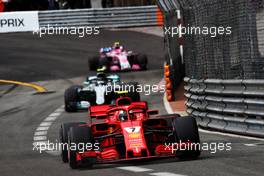 Kimi Raikkonen (FIN) Ferrari SF71H. 27.05.2018. Formula 1 World Championship, Rd 6, Monaco Grand Prix, Monte Carlo, Monaco, Race Day.