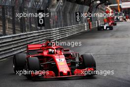 Sebastian Vettel (GER) Ferrari SF71H. 27.05.2018. Formula 1 World Championship, Rd 6, Monaco Grand Prix, Monte Carlo, Monaco, Race Day.