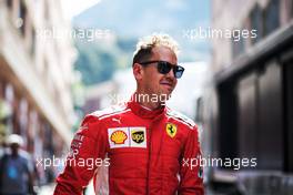 Sebastian Vettel (GER) Ferrari. 26.05.2018. Formula 1 World Championship, Rd 6, Monaco Grand Prix, Monte Carlo, Monaco, Qualifying Day.