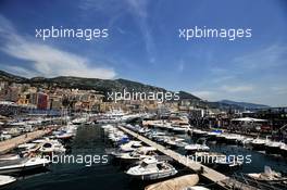 Boats in the scenic Monaco Harbour. 26.05.2018. Formula 1 World Championship, Rd 6, Monaco Grand Prix, Monte Carlo, Monaco, Qualifying Day.
