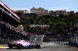 Sergio Perez (MEX) Sahara Force India F1 VJM11. 26.05.2018. Formula 1 World Championship, Rd 6, Monaco Grand Prix, Monte Carlo, Monaco, Qualifying Day.