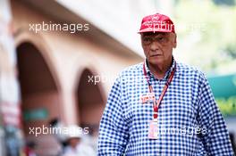 Niki Lauda (AUT) Mercedes Non-Executive Chairman. 26.05.2018. Formula 1 World Championship, Rd 6, Monaco Grand Prix, Monte Carlo, Monaco, Qualifying Day.