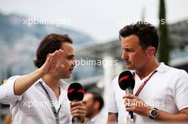 (L to R): Felipe Massa (BRA) Williams with Will Buxton (GBR) F1 Digital Presenter. 27.05.2018. Formula 1 World Championship, Rd 6, Monaco Grand Prix, Monte Carlo, Monaco, Race Day.