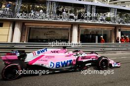 Sergio Perez (MEX) Sahara Force India F1 VJM11. 24.05.2018. Formula 1 World Championship, Rd 6, Monaco Grand Prix, Monte Carlo, Monaco, Practice Day.
