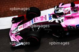 Sergio Perez (MEX) Sahara Force India F1 VJM11. 24.05.2018. Formula 1 World Championship, Rd 6, Monaco Grand Prix, Monte Carlo, Monaco, Practice Day.