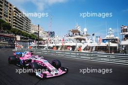 Sergio Perez (MEX) Sahara Force India F1 VJM11. 24.05.2018. Formula 1 World Championship, Rd 6, Monaco Grand Prix, Monte Carlo, Monaco, Practice Day.