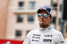 Sergio Perez (MEX) Sahara Force India F1. 24.05.2018. Formula 1 World Championship, Rd 6, Monaco Grand Prix, Monte Carlo, Monaco, Practice Day.