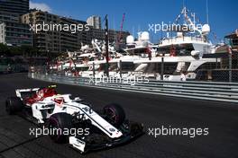 Charles Leclerc (MON) Sauber F1 Team C37. 24.05.2018. Formula 1 World Championship, Rd 6, Monaco Grand Prix, Monte Carlo, Monaco, Practice Day.
