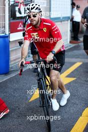 Sebastian Vettel (GER) Ferrari. 24.05.2018. Formula 1 World Championship, Rd 6, Monaco Grand Prix, Monte Carlo, Monaco, Practice Day.