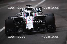 Lance Stroll (CDN) Williams FW41. 24.05.2018. Formula 1 World Championship, Rd 6, Monaco Grand Prix, Monte Carlo, Monaco, Practice Day.