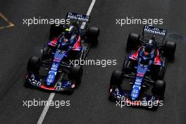 (L to R): Pierre Gasly (FRA) Scuderia Toro Rosso STR13 and team mate Brendon Hartley (NZL) Scuderia Toro Rosso STR13. 24.05.2018. Formula 1 World Championship, Rd 6, Monaco Grand Prix, Monte Carlo, Monaco, Practice Day.