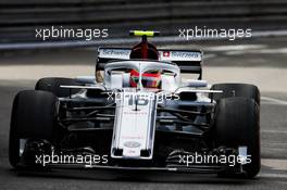 Charles Leclerc (MON) Sauber F1 Team C37. 24.05.2018. Formula 1 World Championship, Rd 6, Monaco Grand Prix, Monte Carlo, Monaco, Practice Day.