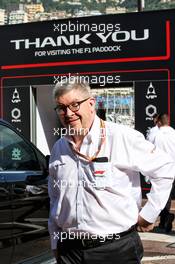 Ross Brawn (GBR) Managing Director, Motor Sports. 24.05.2018. Formula 1 World Championship, Rd 6, Monaco Grand Prix, Monte Carlo, Monaco, Practice Day.