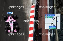 Sergio Perez (MEX) Sahara Force India F1 VJM11. 24.05.2018. Formula 1 World Championship, Rd 6, Monaco Grand Prix, Monte Carlo, Monaco, Practice Day.