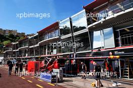 The Red Bull Racing pit garages. 23.05.2018. Formula 1 World Championship, Rd 6, Monaco Grand Prix, Monte Carlo, Monaco, Preparation Day.