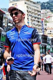 Pierre Gasly (FRA) Scuderia Toro Rosso. 23.05.2018. Formula 1 World Championship, Rd 6, Monaco Grand Prix, Monte Carlo, Monaco, Preparation Day.