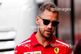 Sebastian Vettel (GER) Ferrari. 23.05.2018. Formula 1 World Championship, Rd 6, Monaco Grand Prix, Monte Carlo, Monaco, Preparation Day.