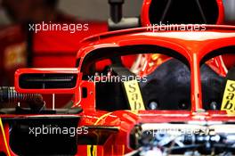 Ferrari SF71H Halo cockpit cover wing mirror. 23.05.2018. Formula 1 World Championship, Rd 6, Monaco Grand Prix, Monte Carlo, Monaco, Preparation Day.