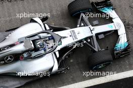 Valtteri Bottas (FIN) Mercedes AMG F1 W09. 22.02.2018. Mercedes AMG F1 W09 Launch, Silverstone, England.