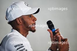 Lewis Hamilton (GBR) Mercedes AMG F1. 22.02.2018. Mercedes AMG F1 W09 Launch, Silverstone, England.