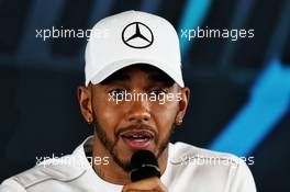 Lewis Hamilton (GBR) Mercedes AMG F1 with the media. 22.02.2018. Mercedes AMG F1 W09 Launch, Silverstone, England.