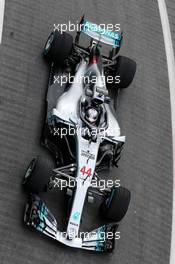 Lewis Hamilton (GBR) Mercedes AMG F1 W09. 22.02.2018. Mercedes AMG F1 W09 Launch, Silverstone, England.