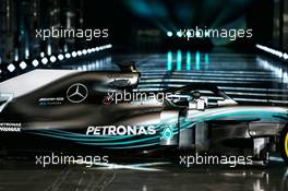 The Mercedes AMG F1 W09. 22.02.2018. Mercedes AMG F1 W09 Launch, Silverstone, England.