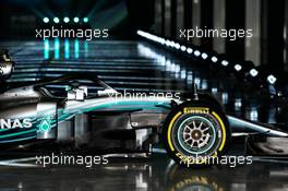 The Mercedes AMG F1 W09. 22.02.2018. Mercedes AMG F1 W09 Launch, Silverstone, England.