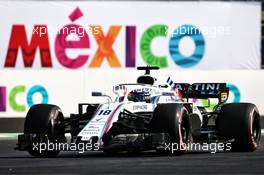 Lance Stroll (CDN) Williams FW41. 26.10.2018. Formula 1 World Championship, Rd 19, Mexican Grand Prix, Mexico City, Mexico, Practice Day.