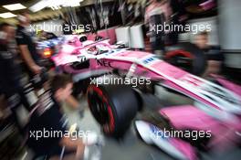 Nicholas Latifi (CDN) Racing Point Force India F1 VJM11 Development Driver leaves the pits. 26.10.2018. Formula 1 World Championship, Rd 19, Mexican Grand Prix, Mexico City, Mexico, Practice Day.