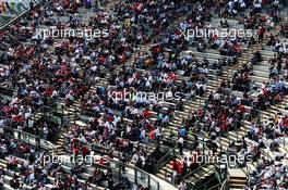 Fans in the grandstand. 26.10.2018. Formula 1 World Championship, Rd 19, Mexican Grand Prix, Mexico City, Mexico, Practice Day.