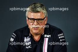 Otmar Szafnauer (USA) Racing Point Force India F1 Team Principal and CEO in the FIA Press Conference. 26.10.2018. Formula 1 World Championship, Rd 19, Mexican Grand Prix, Mexico City, Mexico, Practice Day.