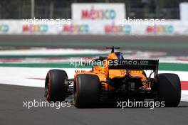 Fernando Alonso (ESP) McLaren F1  26.10.2018. Formula 1 World Championship, Rd 19, Mexican Grand Prix, Mexico City, Mexico, Practice Day.