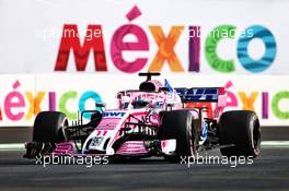 Sergio Perez (MEX) Racing Point Force India F1 VJM11. 26.10.2018. Formula 1 World Championship, Rd 19, Mexican Grand Prix, Mexico City, Mexico, Practice Day.