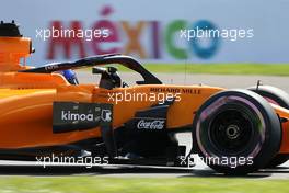 Fernando Alonso (ESP) McLaren F1  26.10.2018. Formula 1 World Championship, Rd 19, Mexican Grand Prix, Mexico City, Mexico, Practice Day.